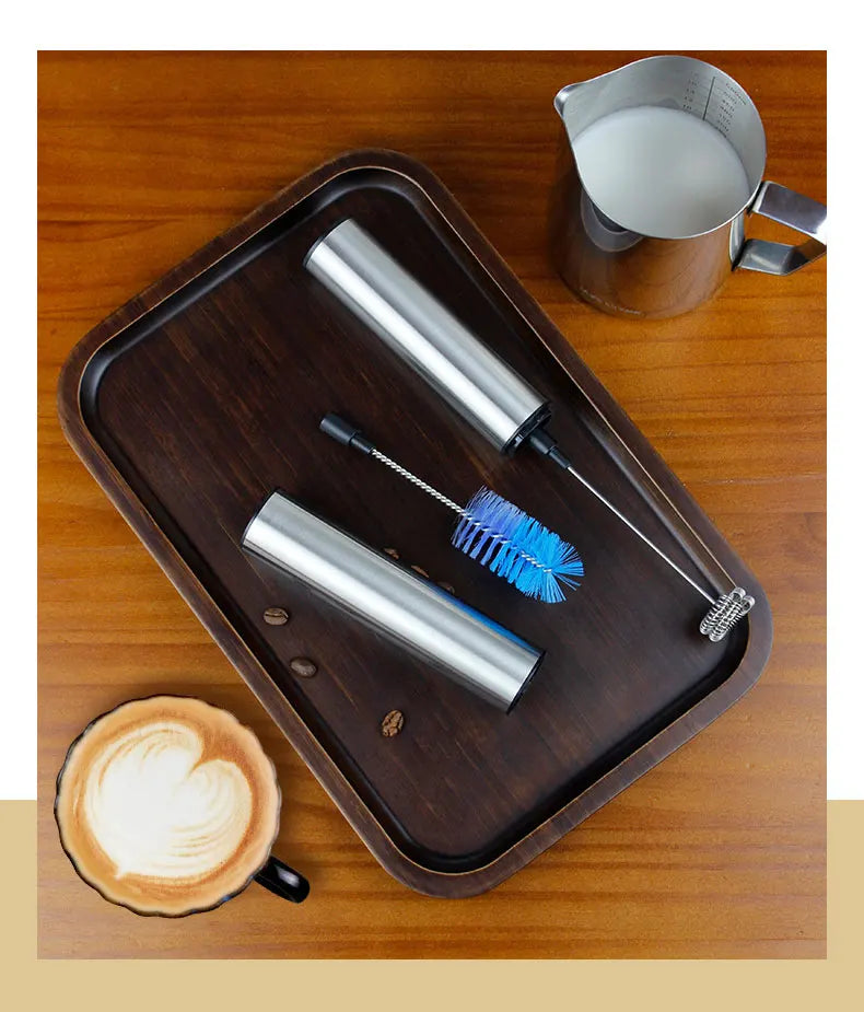 Mini Portable Electric Milk Frother Foam Maker Handheld Foamer High Speeds Drink Mixer Frothing Wand for Stirrer Coffee Cappucci
