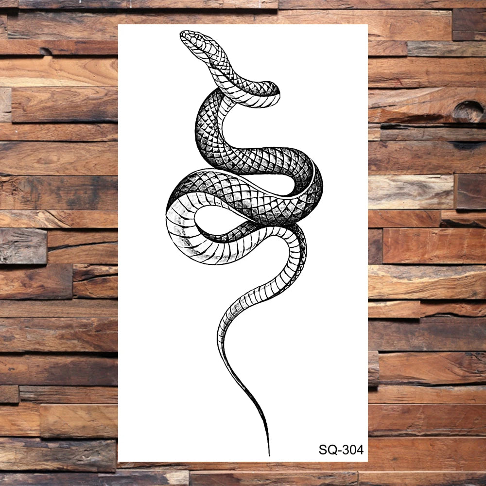 Small Forest Pine Tree Temporary Tattoos For Women Men Realistic Whale Mountain Sea Wave Fake Tattoo Sticker Arm Body Tatoos