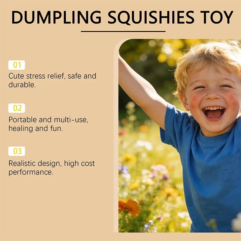 Dumplings Glitter Dumpling Toy Cute Dumplings Squishiest With Steamer Box Stress & Anxiety Toys For Focus ADHD Population