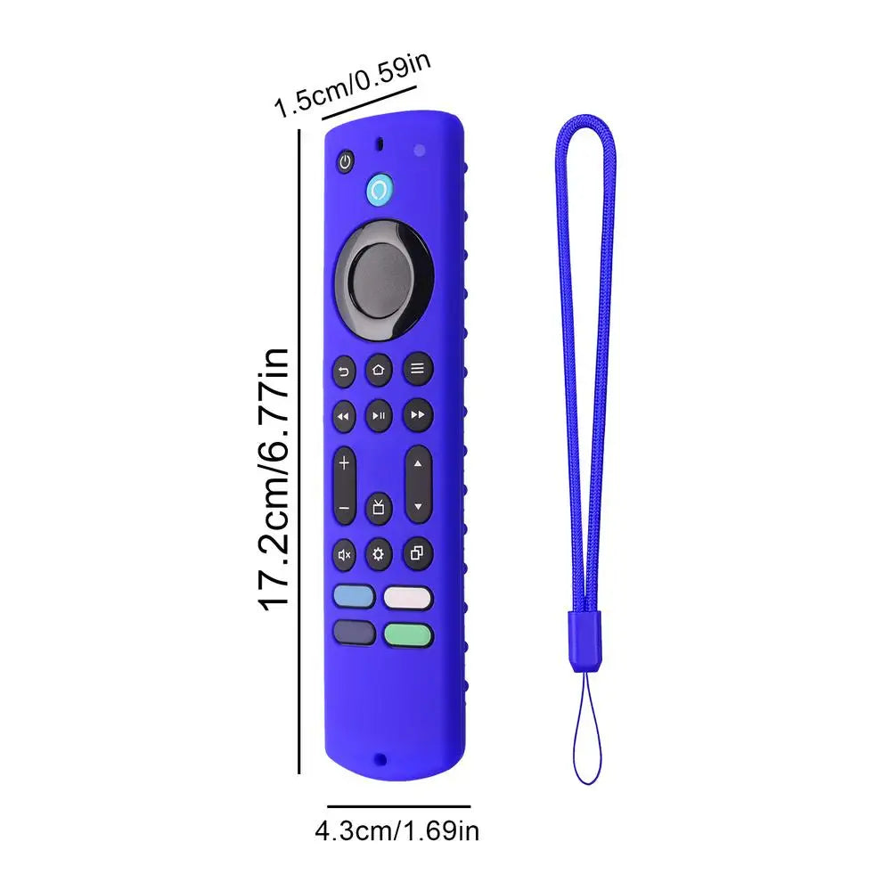 New Silicone Cover ForAmazon Fire TV Stick 4K Max 2023 Streaming Device Soft Remote Case With Lanyard Anti-fall Protective Case