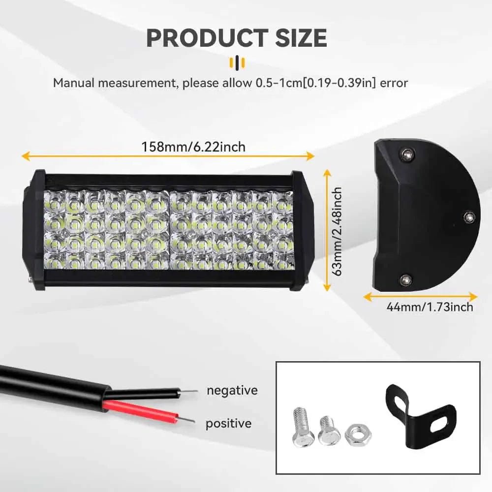 Work Light LED Light Bars Spot Flood Beam For Work Driving Offroad Boat Car Tractor Truck 12V Car SUV ATV UTV 4WD LED Headlight