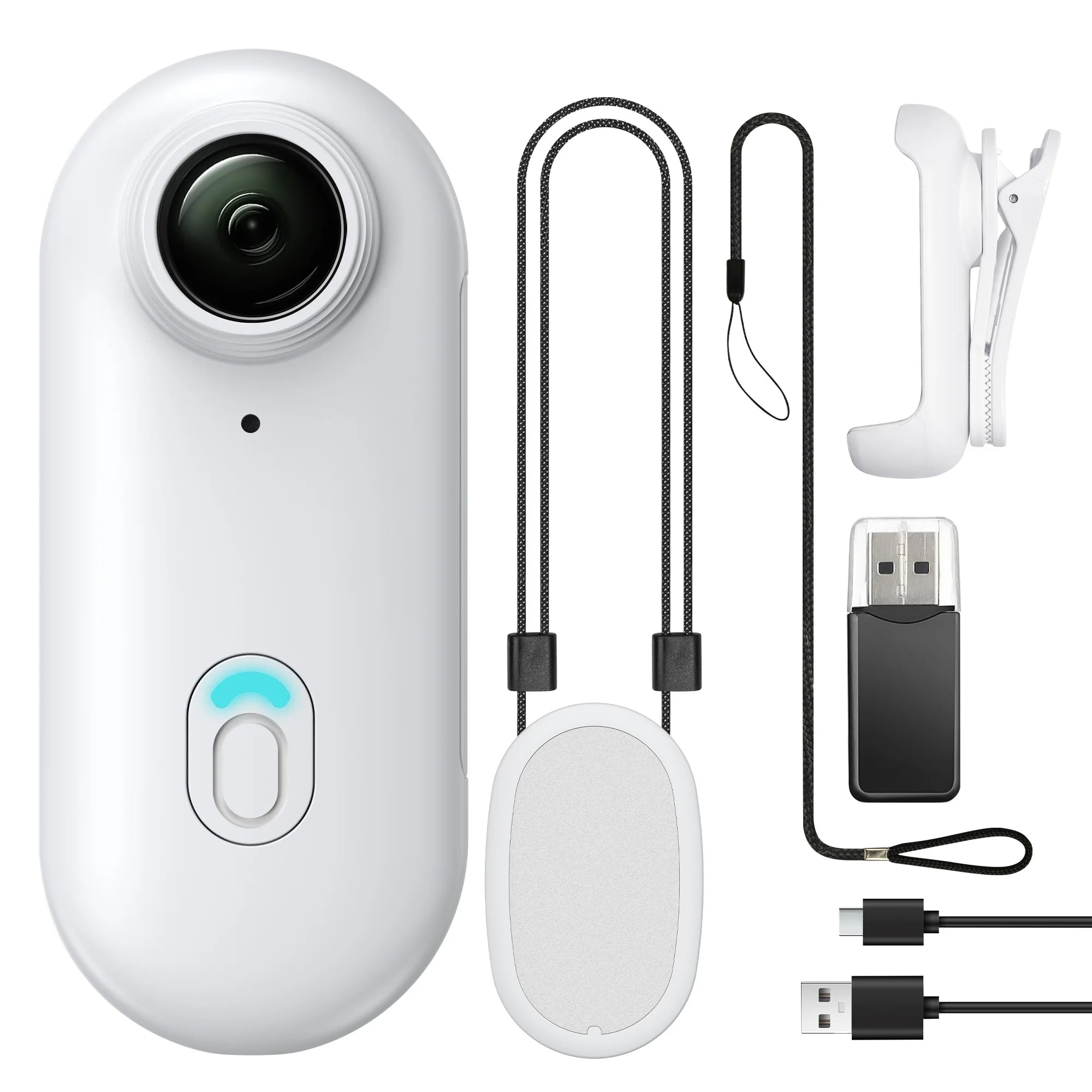 Pocket 4K Mini Camera Magnetic Wearable Cam with Waterproof Shell WiFi Bike Camera Friendly for Casual Cycling Vlog Home Use