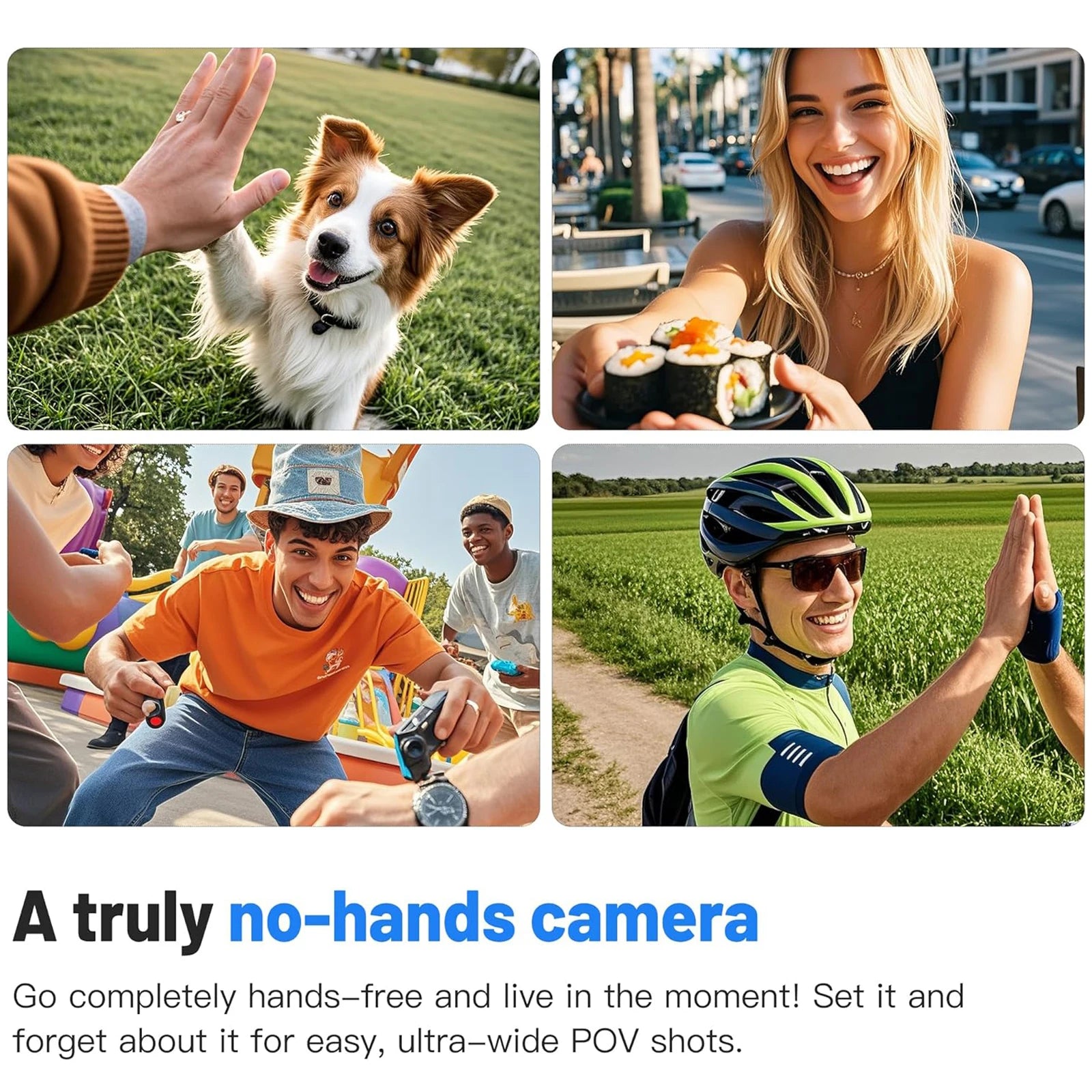 Pocket 4K Mini Camera Magnetic Wearable Cam with Waterproof Shell WiFi Bike Camera Friendly for Casual Cycling Vlog Home Use