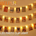 LED String Lights Photo Clip USB Outdoor Battery Operated Garland Christmas Decoration Holiday Party Wedding Xmas Fairy Lights