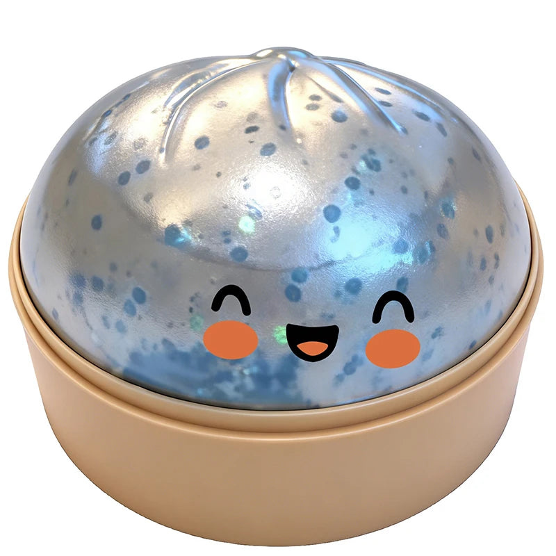 Dumplings Glitter Dumpling Toy Cute Dumplings Squishiest With Steamer Box Stress & Anxiety Toys For Focus ADHD Population