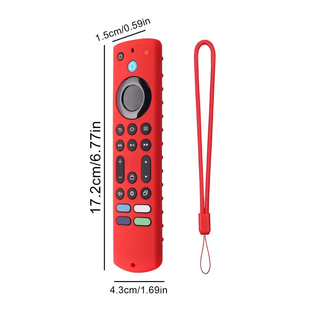 New Silicone Cover ForAmazon Fire TV Stick 4K Max 2023 Streaming Device Soft Remote Case With Lanyard Anti-fall Protective Case