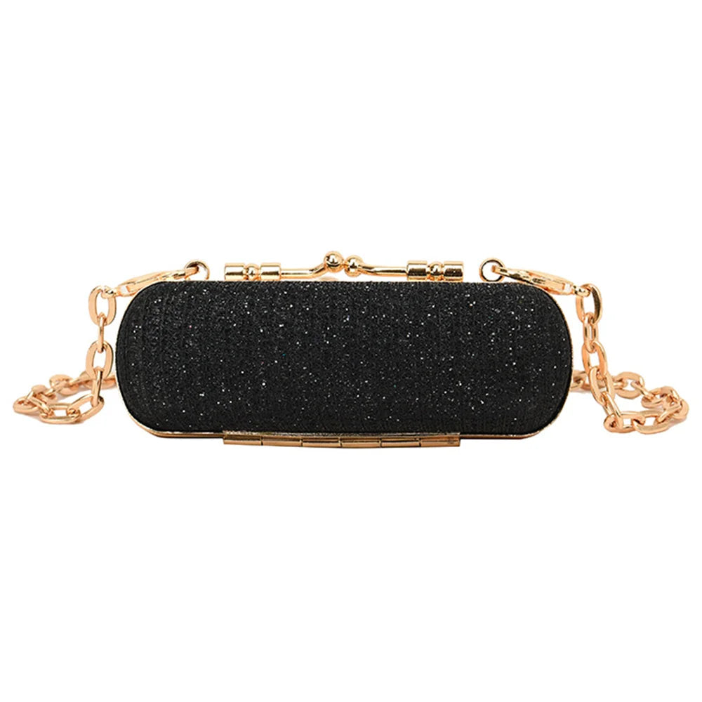 Portable Glitter Lipstick Bags for Women's Makeup Shohlder Bag Sequins Fashion Luxury Lipsticks Protective Cover Mini Brand Bag