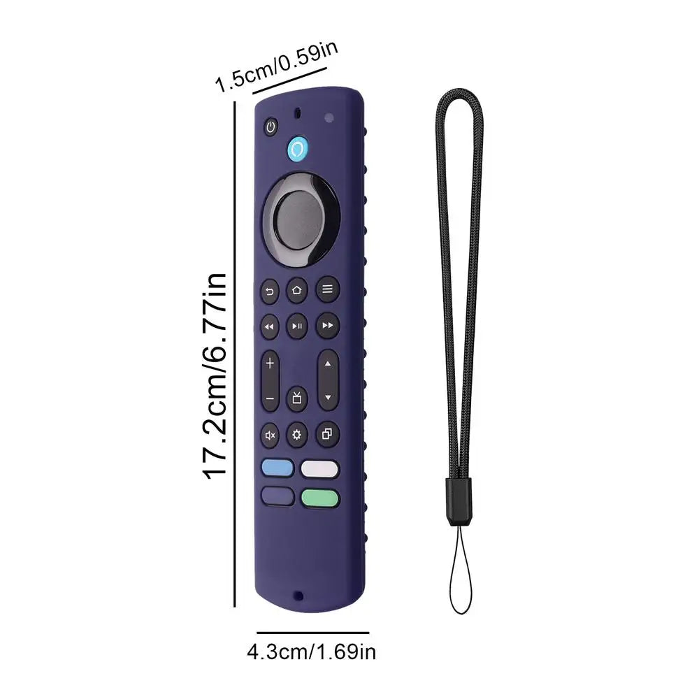 New Silicone Cover ForAmazon Fire TV Stick 4K Max 2023 Streaming Device Soft Remote Case With Lanyard Anti-fall Protective Case
