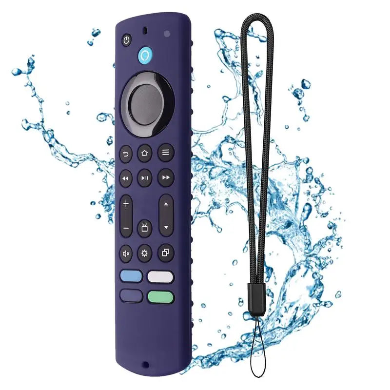 New Silicone Cover ForAmazon Fire TV Stick 4K Max 2023 Streaming Device Soft Remote Case With Lanyard Anti-fall Protective Case