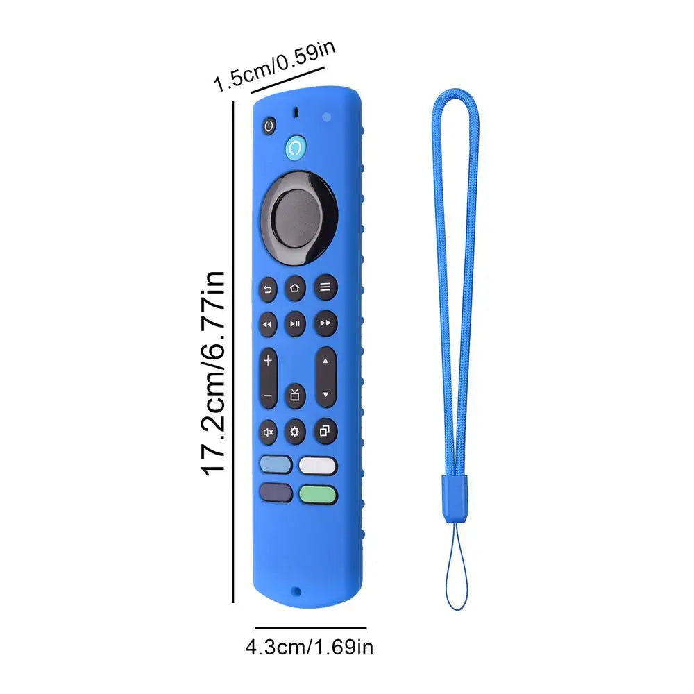 New Silicone Cover ForAmazon Fire TV Stick 4K Max 2023 Streaming Device Soft Remote Case With Lanyard Anti-fall Protective Case