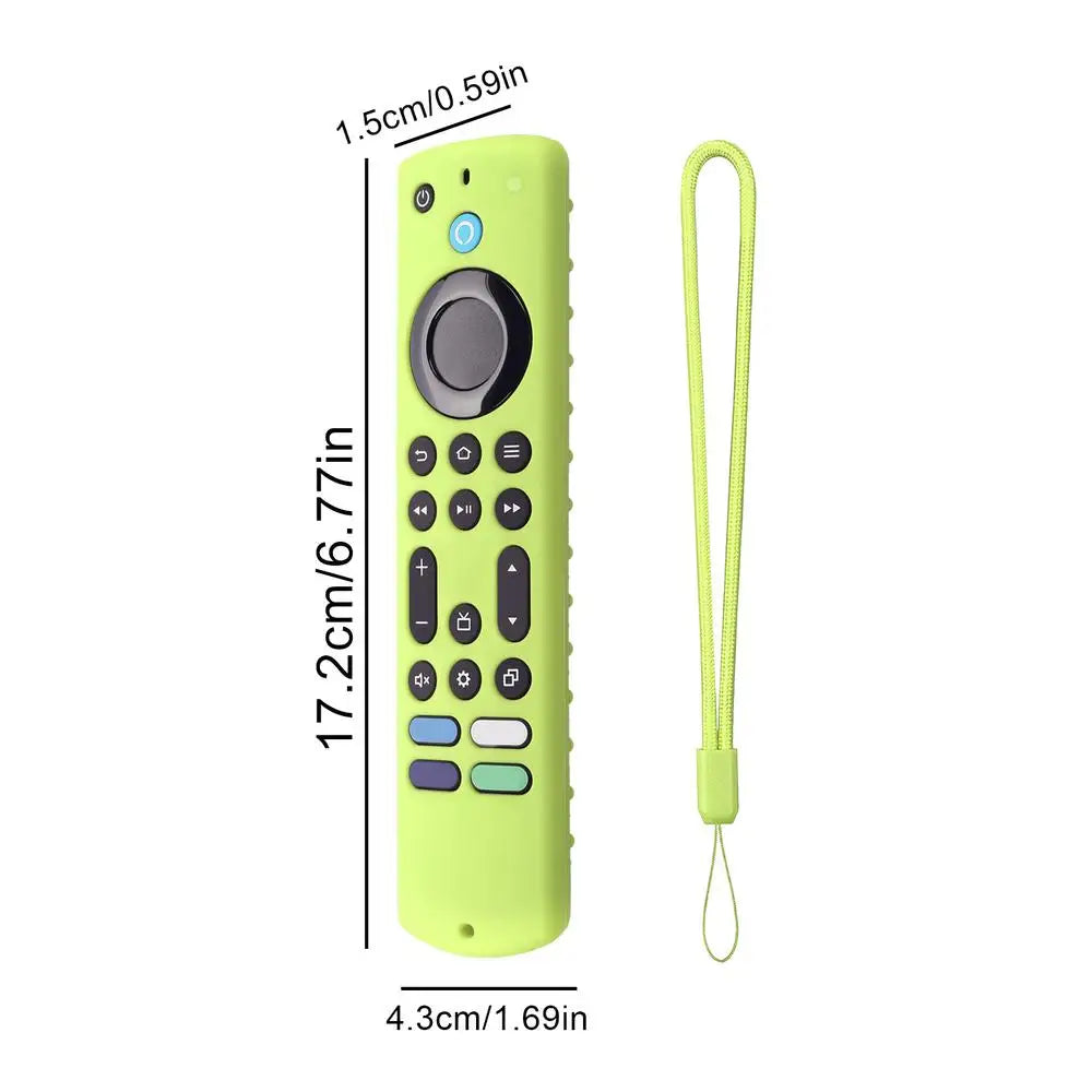 New Silicone Cover ForAmazon Fire TV Stick 4K Max 2023 Streaming Device Soft Remote Case With Lanyard Anti-fall Protective Case
