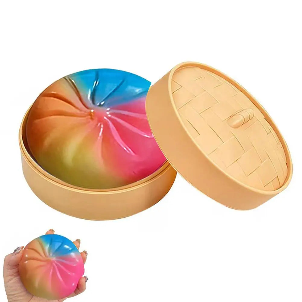 Glitter Dumpling, Glitter Dumpling Squishy Box Dumplings Squishy Anxiety Relief Fidget Soft Squeeze Decompression Dough