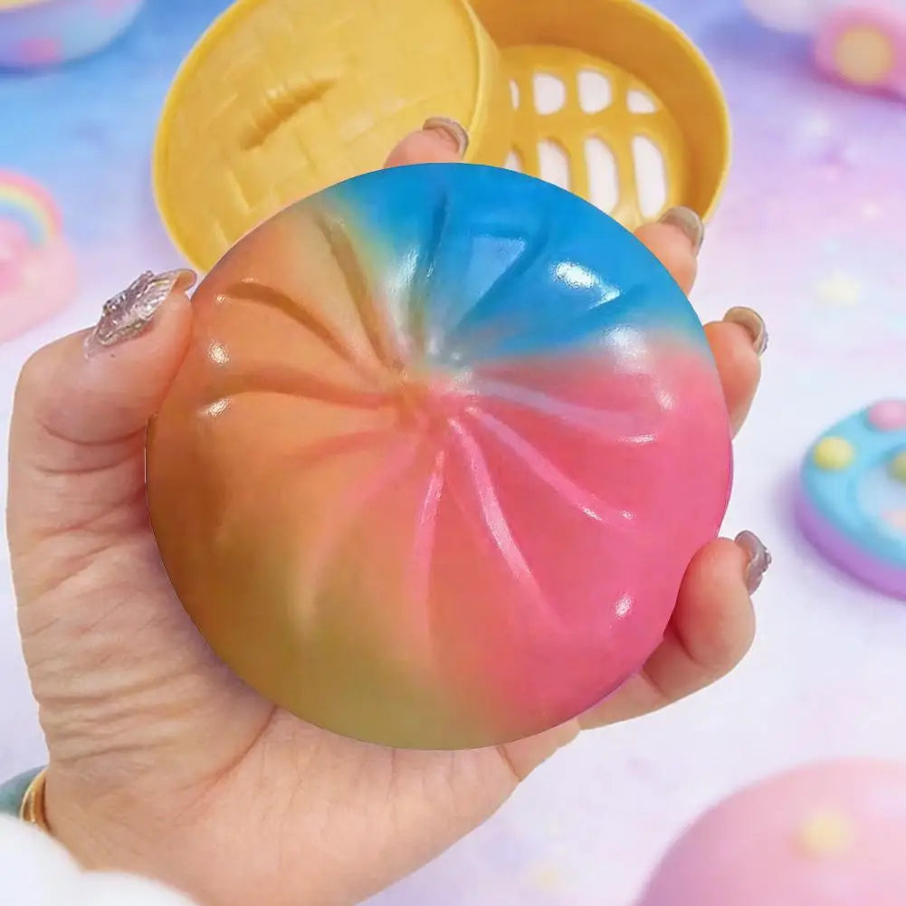 Glitter Dumpling, Glitter Dumpling Squishy Box Dumplings Squishy Anxiety Relief Fidget Soft Squeeze Decompression Dough