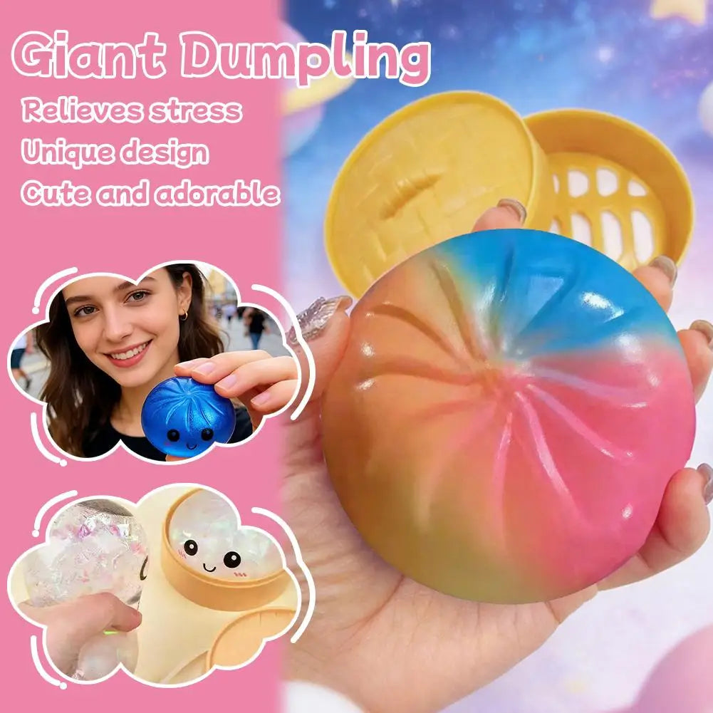Glitter Dumpling, Glitter Dumpling Squishy Box Dumplings Squishy Anxiety Relief Fidget Soft Squeeze Decompression Dough