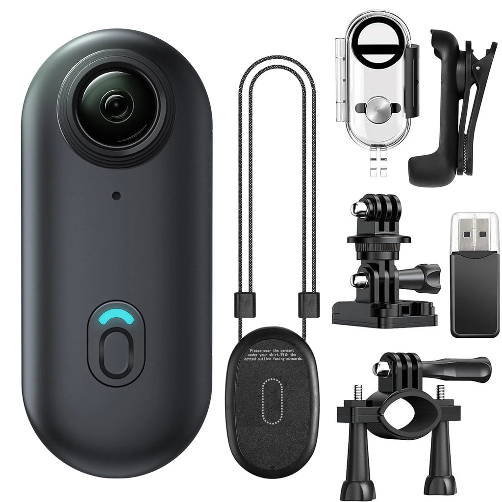 Pocket 4K Mini Camera Magnetic Wearable Cam with Waterproof Shell WiFi Bike Camera Friendly for Casual Cycling Vlog Home Use