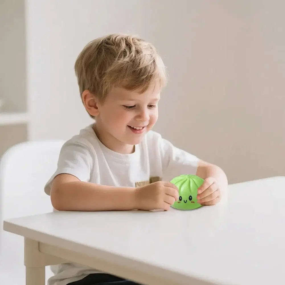New Glitter Dumpling Glitter Dumpling Squishy with Box Dumplings Sensory Squeeze Toy for Stress Relief