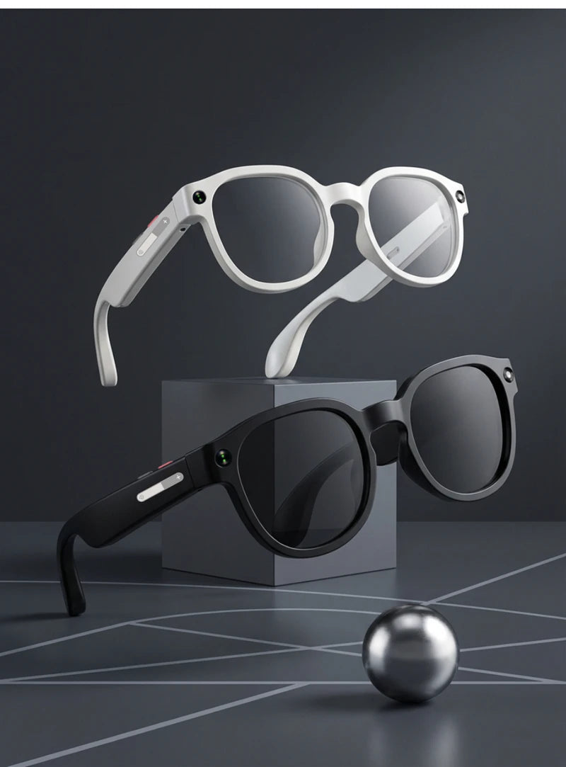 2026 New AI Smart Glasses AI Translation 8MP HD Camera 4K Shooting Image Conversation Recording Listening To Music Smart Glasses