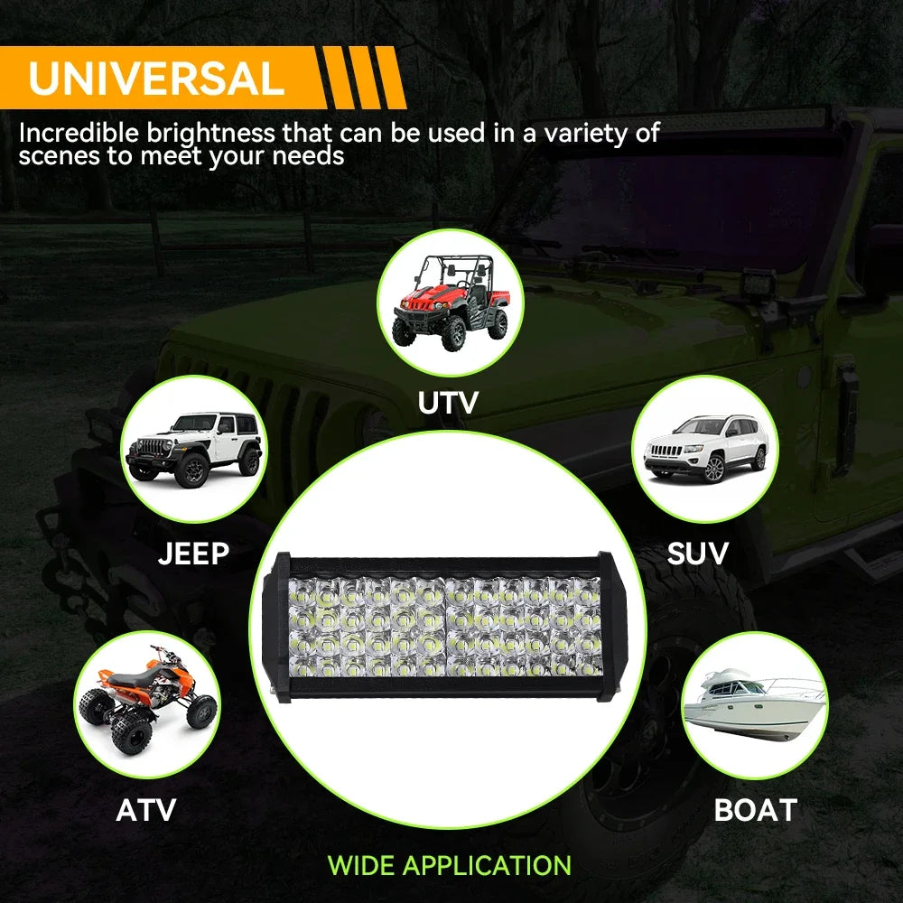 Work Light LED Light Bars Spot Flood Beam For Work Driving Offroad Boat Car Tractor Truck 12V Car SUV ATV UTV 4WD LED Headlight