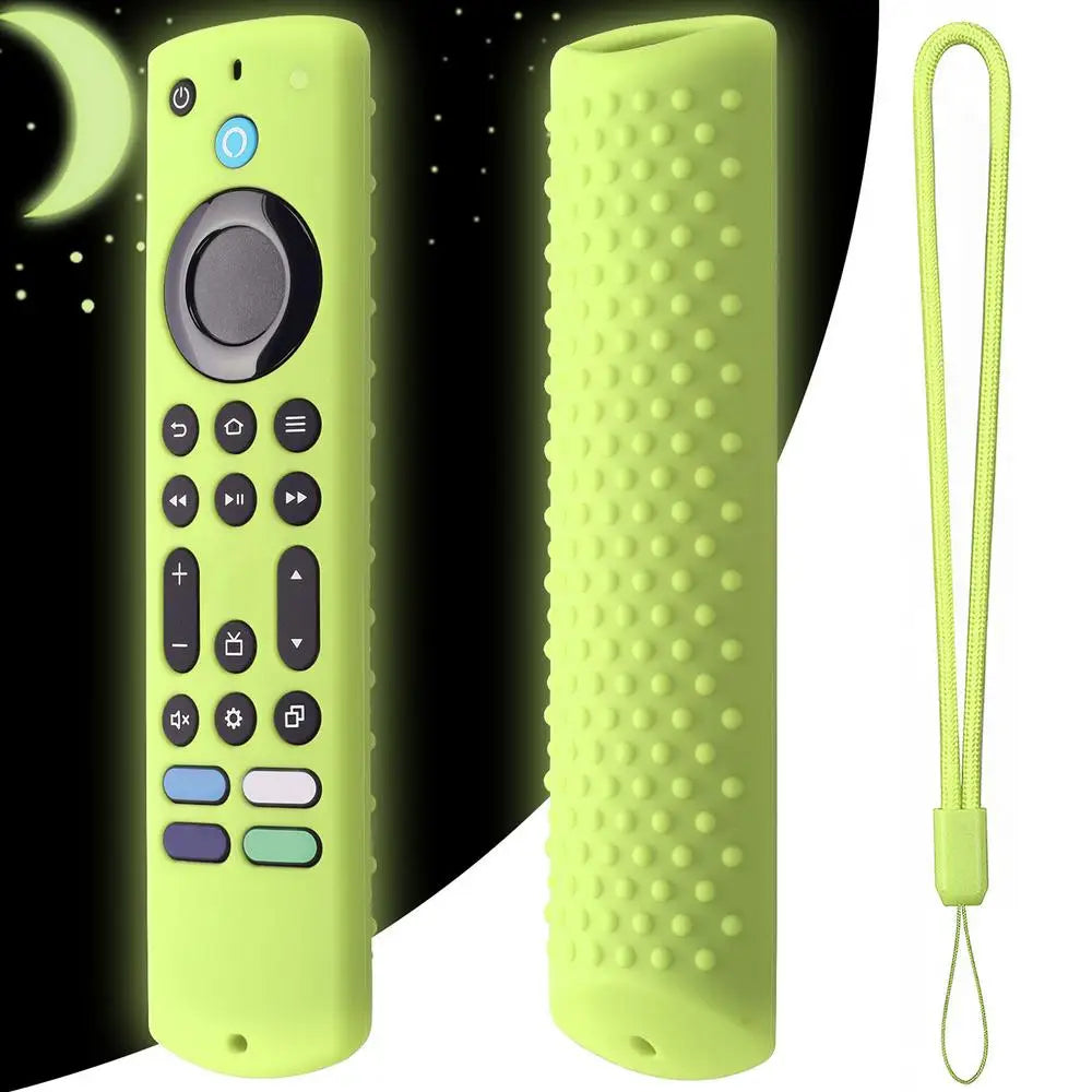 New Silicone Cover ForAmazon Fire TV Stick 4K Max 2023 Streaming Device Soft Remote Case With Lanyard Anti-fall Protective Case