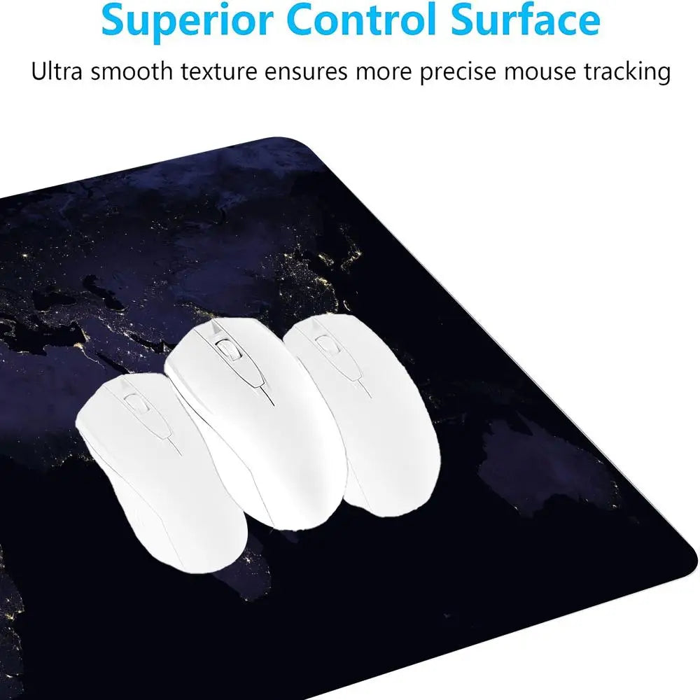 Dark World Map Mouse Pad Large MousePad mini PC XXL Gaming Rubber Lock Desk Mat tablet monitor Computer Gamers phone work office