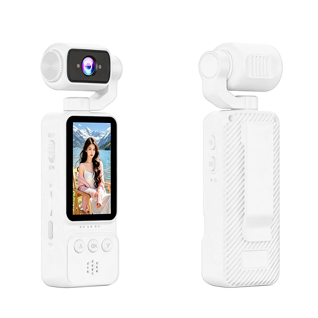 Handheld Pocket Camera 270° Rotating Mini Portable Camera  Outdoor Sports Camera Digital Handheld Law Enforcement Recorder HD