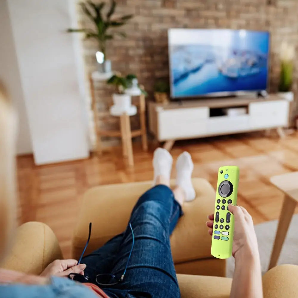 New Silicone Cover ForAmazon Fire TV Stick 4K Max 2023 Streaming Device Soft Remote Case With Lanyard Anti-fall Protective Case