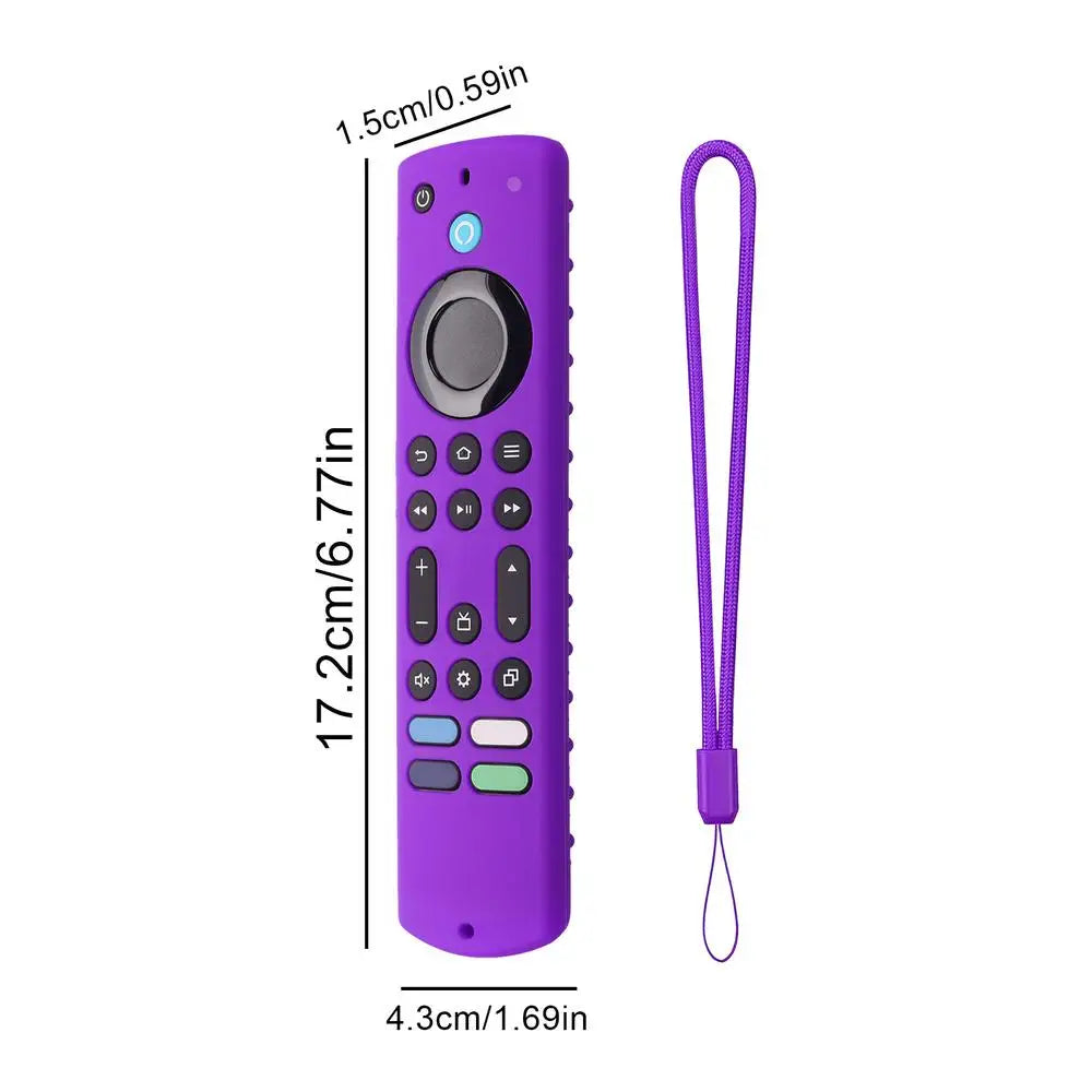 New Silicone Cover ForAmazon Fire TV Stick 4K Max 2023 Streaming Device Soft Remote Case With Lanyard Anti-fall Protective Case