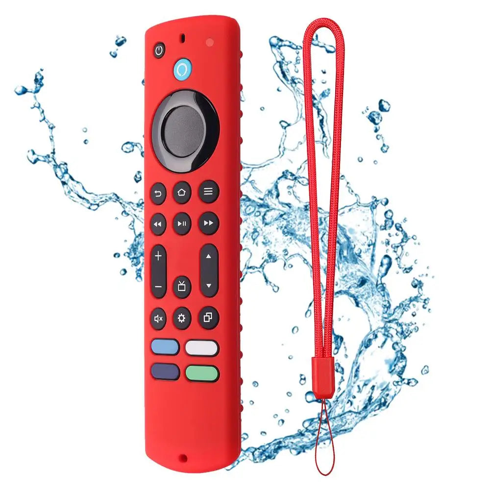New Silicone Cover ForAmazon Fire TV Stick 4K Max 2023 Streaming Device Soft Remote Case With Lanyard Anti-fall Protective Case