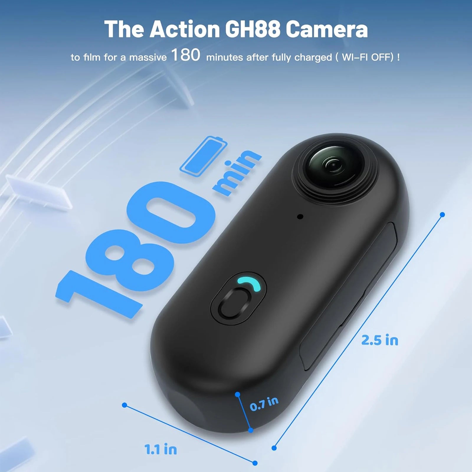 Pocket 4K Mini Camera Magnetic Wearable Cam with Waterproof Shell WiFi Bike Camera Friendly for Casual Cycling Vlog Home Use