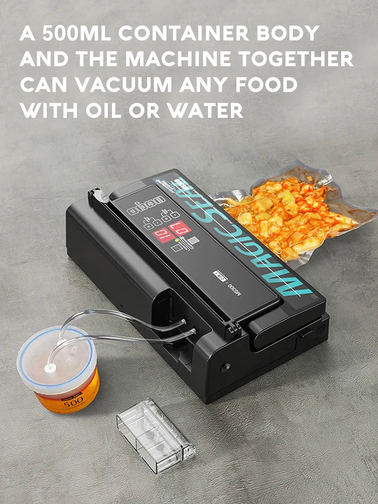 Vacuum Sealer Machine MAGIC SEAL MS300 for Food Plastic Packaging Sealer Mylar Bags Sealer Sealing machine Automatic Manual Mode