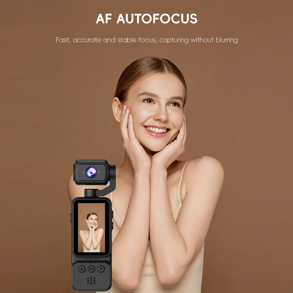 Handheld Pocket Camera 270° Rotating Mini Portable Camera  Outdoor Sports Camera Digital Handheld Law Enforcement Recorder HD