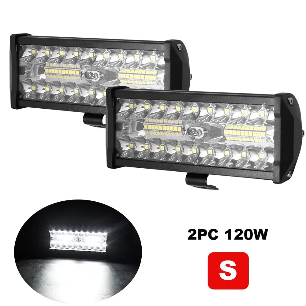 Work Light LED Light Bars Spot Flood Beam For Work Driving Offroad Boat Car Tractor Truck 12V Car SUV ATV UTV 4WD LED Headlight