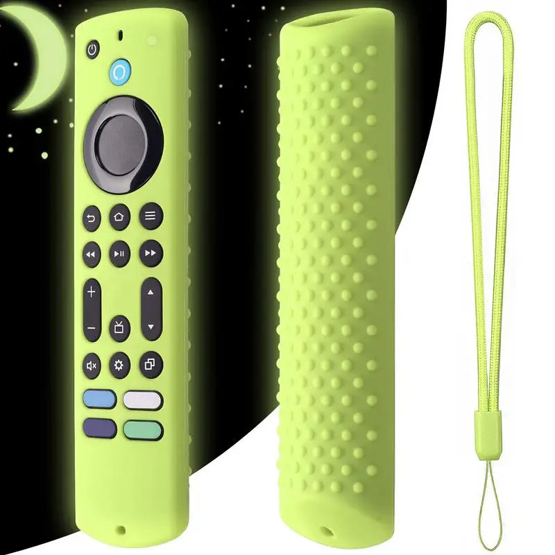 New Silicone Cover ForAmazon Fire TV Stick 4K Max 2023 Streaming Device Soft Remote Case With Lanyard Anti-fall Protective Case