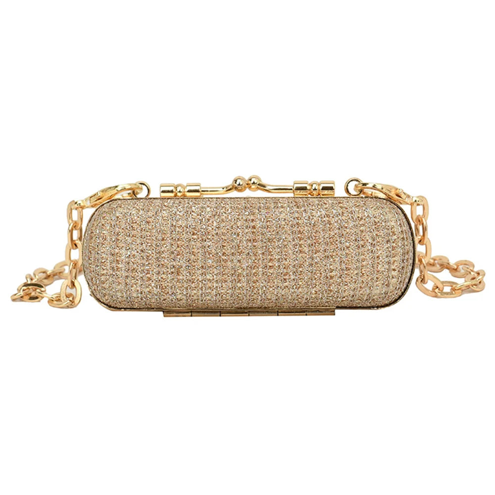Portable Glitter Lipstick Bags for Women's Makeup Shohlder Bag Sequins Fashion Luxury Lipsticks Protective Cover Mini Brand Bag